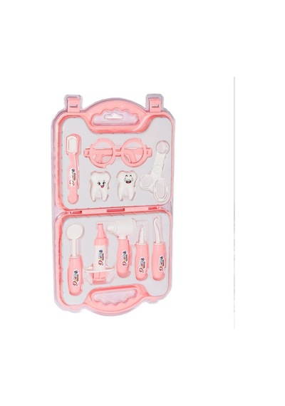 Çantalı Oyuncak Doktor Seti Pembe Dişçi Seti
