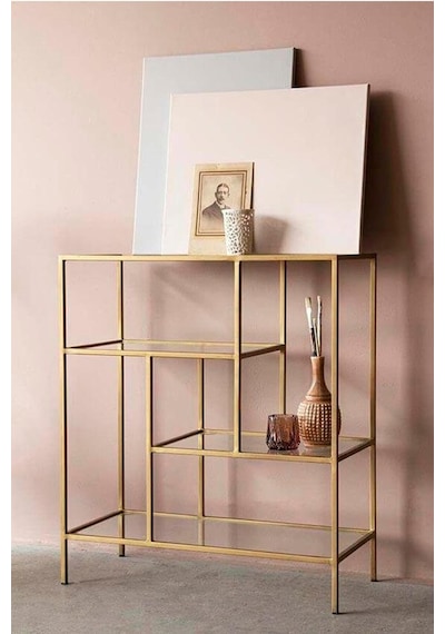 Mila Gold Metal Konsol-dresuar Gold