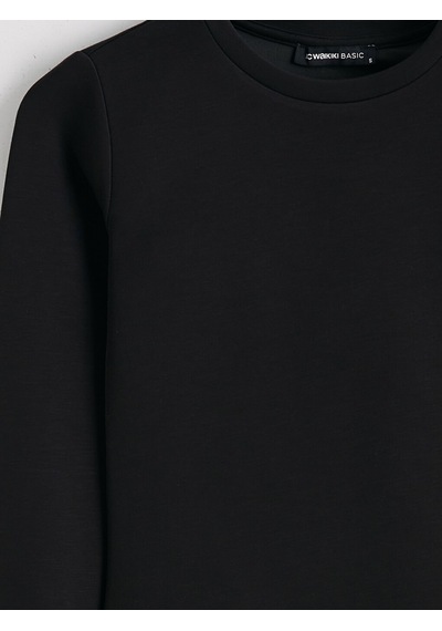 Lcwaıkıkı Basic Siyah Bisiklet Yaka Soft Touch Kadın Body