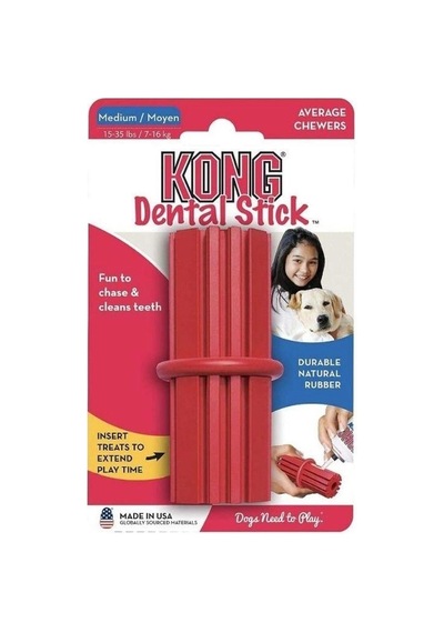 Kong Dental Stick Diş Temizliği Sağlayan Çok Amaçlı Köpek Oyuncağı M