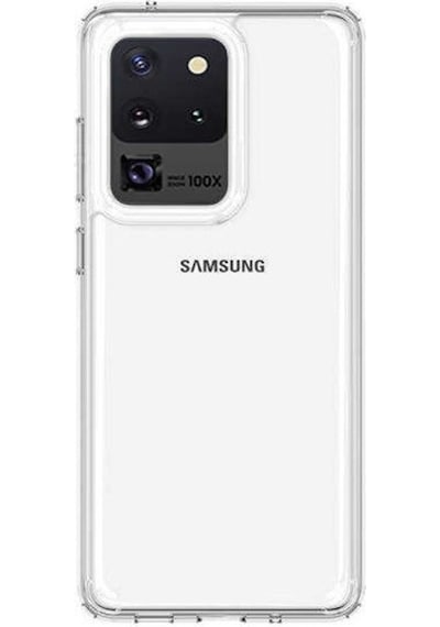 Samsung Uyumlu Galaxy S20 Ultra Kılıf Coss Sert Kapak Şeffaf
