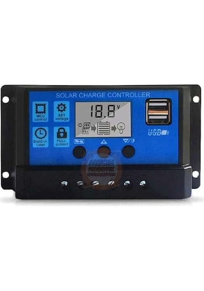 Akıllı Solar Güneş Paneli Akü Şarj Kontrol Cihazı 30 Amper-12v 24v