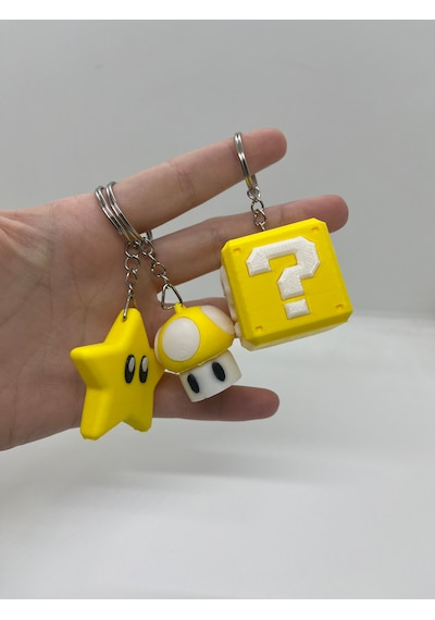 Super Mario Anahtarlık Seti Sarı