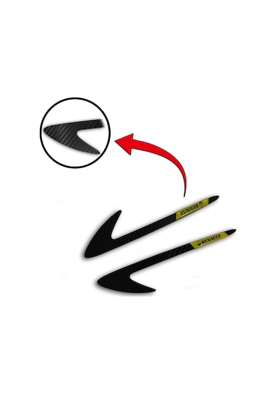 Renault 19 Uyumlu Carbon Kapı Eşiği + Carbon Çamurluk Venti (552313834)