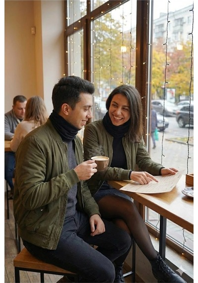 Butikgiz Erkek %100 Pamuklu 4 Mevsim Çok Fonksiyonlu Yumuşak Penye Boyunluk Siyah