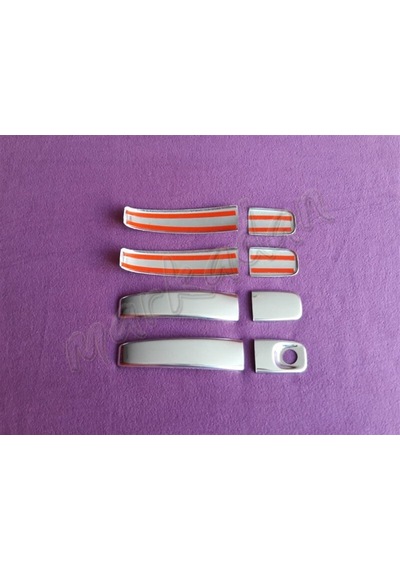 Woc Chrome Renault Trafic Krom Kapı Kolu 2001-2014 4 Kapı  Paslanm