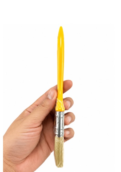 Kestirme Boya Fırçası No.3 - 7 Cm Plastik Saplı