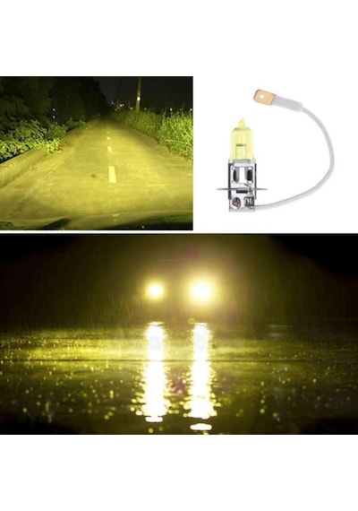 Zembil 12V H3 Süper Sarı Işık Civciv Sarısı Limon Sarısı Ampul Seti