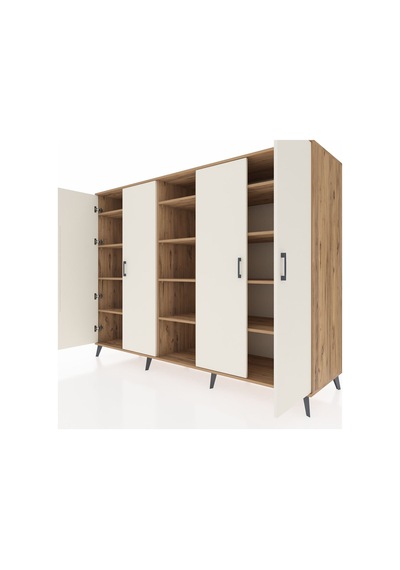 Kronos Dolap 12 Raflı 4 Kapaklı 220x59x163 Çam-aytaşı/çam Çam-aytaşı/çam Kronos Dolap 12 Raflı 4 Kapaklı 220x59x163 Çam-aytaşı/çam Çam-aytaşı/çam