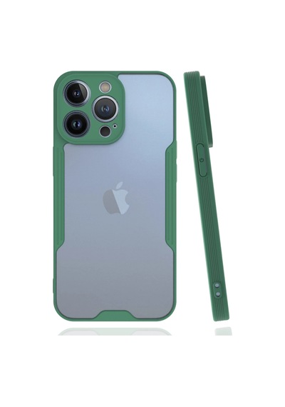 Newface - 512 - iPhone Uyumlu 14 Pro Max Kılıf Platin Silikon - Csmo-tex - - Yeşil
