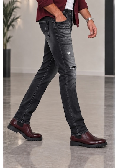 Cedy Denim Cedy Denım Erkek Slim Fit Esnek Likralı Kot Pantolon Vintage Yıkamalı Yırtık Detaylı Dar Paça Jean Ct1210-siyah Cedy Denim Cedy Denım Erkek Slim Fit Esnek Likralı Kot Pantolon Vintage Yıkamalı Yırtık Detaylı Dar Paça Jean Ct1210-siyah