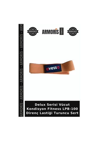 Delux Serisi Vücut Kondisyon Fitness Lpb-100 Direnç Lastiği Turuncu Sert
