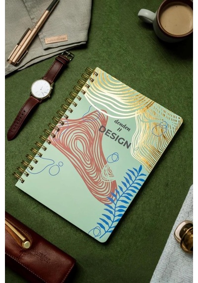 Denden Redactar Yeşil 17x24 Çizgili Defter Çok Renkli