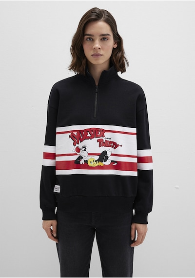Mavi - Siyah Sweatshirt 1s10472-900 Siyah