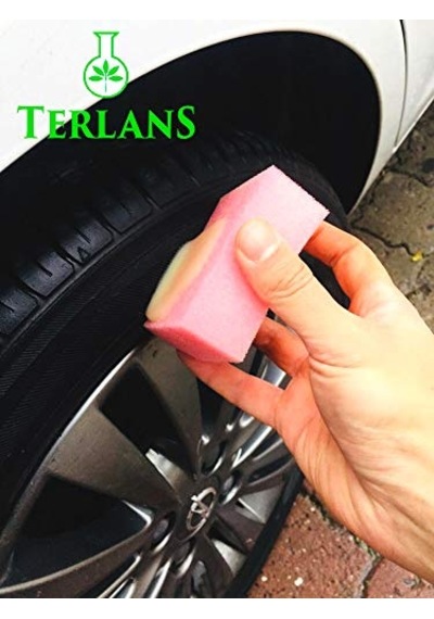 Terlans Lastik Parlatıcı 1 Litre & Uygulama Süngeri Tire Cleaner Extra Glossy