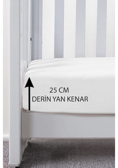 %100 Pamuk Sıvı Geçirmez Bebek Yatak Koruyucu Alez Beşik Kreş Yatak Koruyucu Alezi Full Kenar Çarşaf