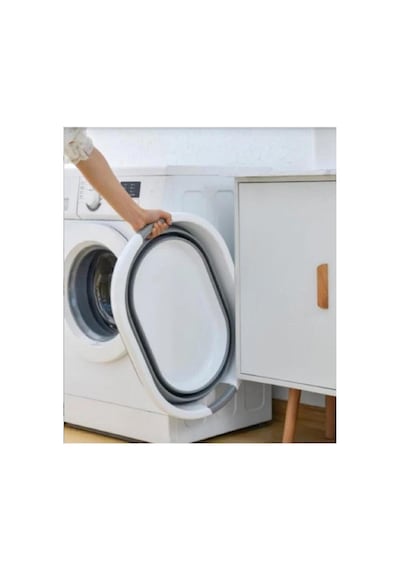 Pazar Kapısı Katlanabilir Silikon Akordiyon Çamaşır Sepeti Sele 27 L 27 Litre Diğer