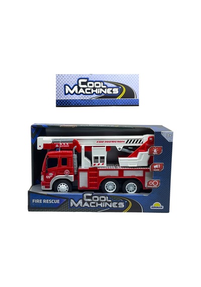 Cool Machines Işıklı Sesli İtfaiye Aracı Merdivenli Fire Rescue Sürtmeli - 2