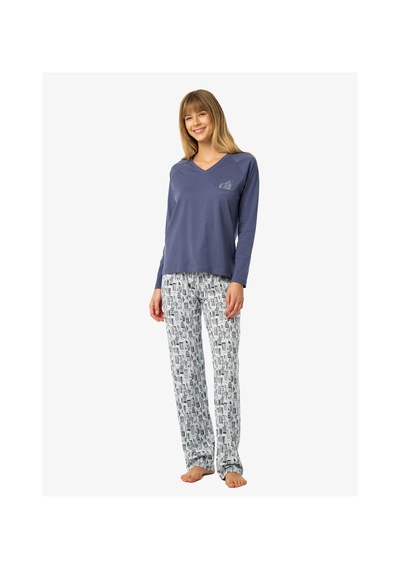Blackspade Kadın Pijama Takımı 52233 - İndigo