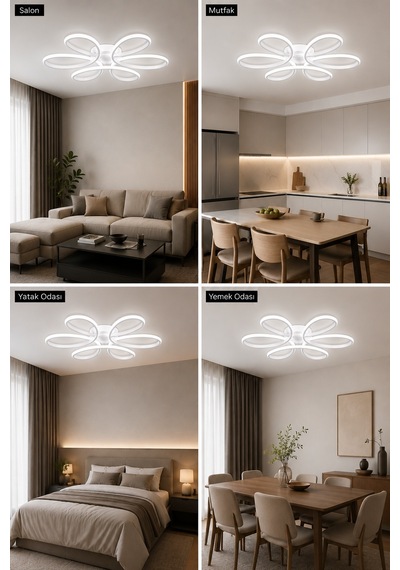 Niva Led Plafonyer Avize Beyaz Işık