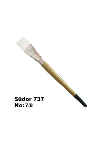 Südor 737 Seri One Stroke Sentetik Düz Kesik Uçlu Fırça No 7-8