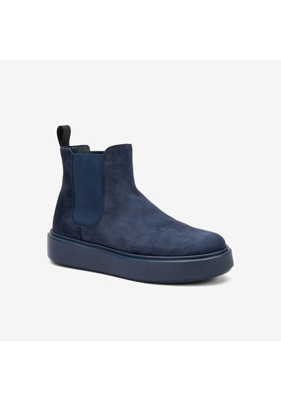 Blu Navy Bot Kadın 41c2 Frau Waxy Chelsea Boot Lacivert