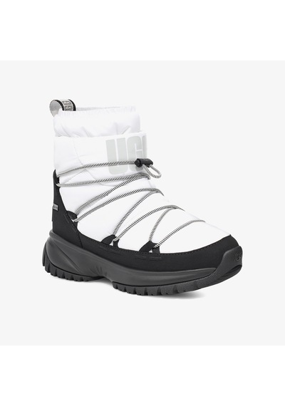 Ugg Yose Puffer Mid Kadın Beyaz Bot Düz 1131978 Beyaz