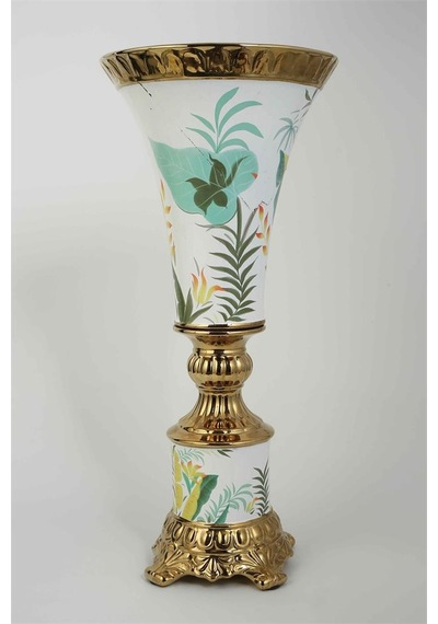 Vitale Seramik Klasik Çiçeklik 28 28 62 Cm Ak.kd0073 Renkli