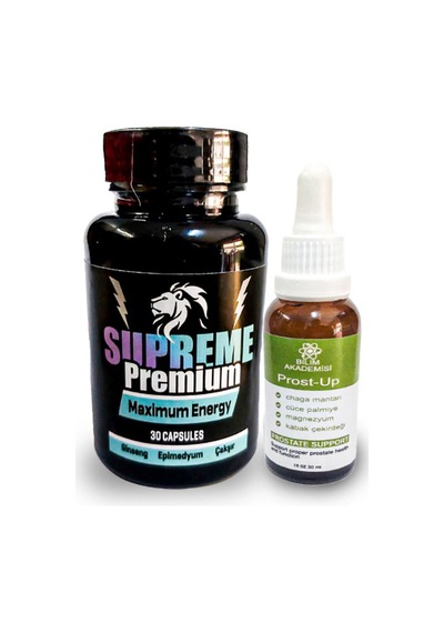 Supreme Premium Erkeklere Özel 30lu Katılık Ve Maximum Energy + Yanında Prost-up 30ml Pırostat Içeceği