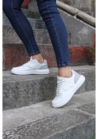 JUMP 26821 C_WHITE/LT.GREY ZENNE KADIN AYAKKABI Beyaz