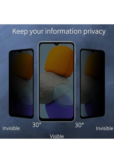 Tr Oppo A15 - A15s Privacy Hayalet Ekran Koruyucu 2 Adet - 9h Temperli Cam, Yan Görünme Engelleyici, Tam Kaplama