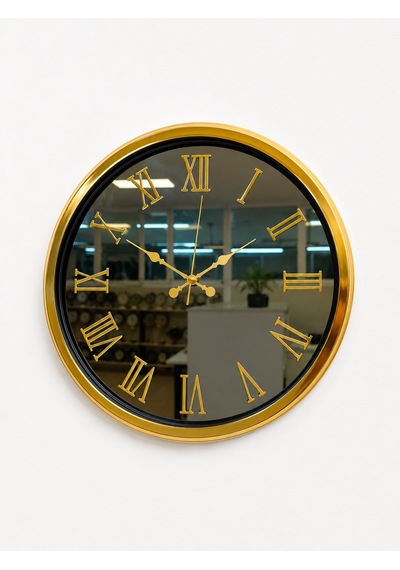 Gold Majestic Aynalı 40 X 40 Cm Duvar Saati