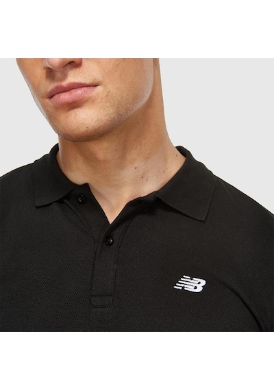 New Balance 3415 Erkek Siyah Polo Yaka Tişört