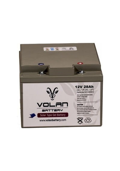 12 Volt 28 Amper Jel Akü Solar Güneş Enerjisi - Volan Akü / 325018643