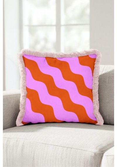 Modern Geometrik Dalgalı Desen Saçaklı Yastık Kılıfı - Retro Bohem Lila Krem Püsküllü Kırlent Kılıfı Serin Yörünge Lime Modern Geometrik Dalgalı Desen Saçaklı Yastık Kılıfı - Retro Bohem Lila Krem Püsküllü Kırlent Kılıfı Serin Yörünge Lime