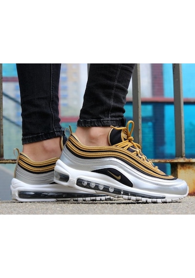 Nike Air Max 97 Sneaker Kadın Ayakkabı1 No Dar Kalıp Aq4137-700 Gümüş
