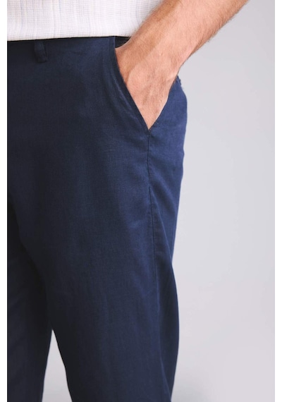 Defacto %100 Keten Relax Fit Pantolon G1395ax26smnv106 Lacivert-nv106