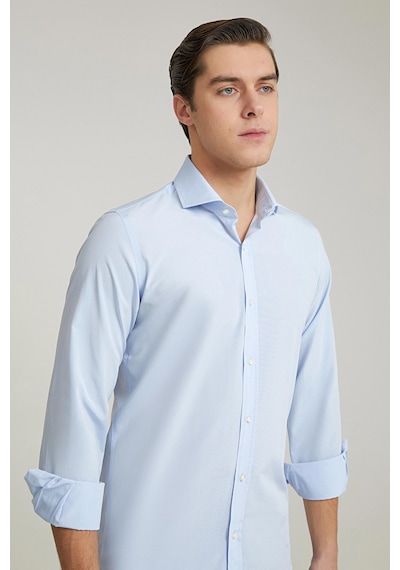D'S Damat Ds Damat Slim Fit Mavi Düz Easy Iron Gömlek 2he02trkr139m Mavi