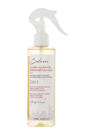 Bukleli Saçlar İçin Bakım Spreyi Ve Saç Parfümü "si" 245 Ml Açık