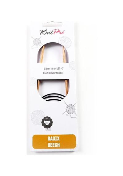 Knitpro Basix Beech Fixed C.n 100cm 3.75mm 35618