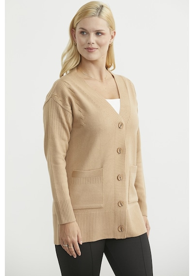 Sementa Oversize Cepli Triko Hırka - Kamel Kamel