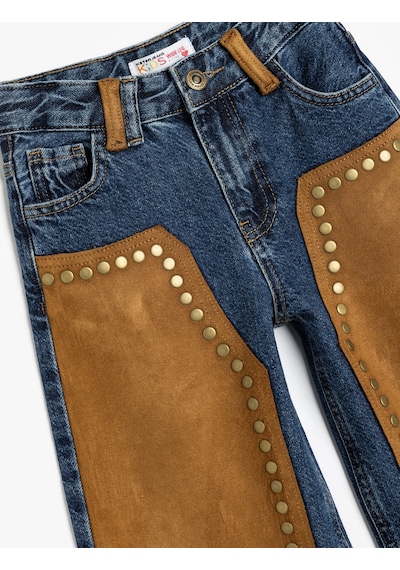 Koton Süet Detaylı Kot Pantolon Geniş Paça Zımbalı Cepli Pamuklu - Wide Leg Jean Koyu İndigo 5wkg40109ad Koyu İndigo Koton Süet Detaylı Kot Pantolon Geniş Paça Zımbalı Cepli Pamuklu - Wide Leg Jean Koyu İndigo 5wkg40109ad Koyu İndigo