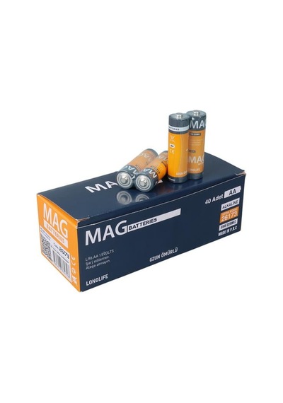 Mag Batteries Mg-26173 Alkalin Aa 40'lı Paket Kalem Pil Aa,lr6, Am-3