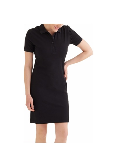 Columbia Csc Basic Polo Dress Kadın Kısa Kollu Elbise Cs0378-010 Siyah