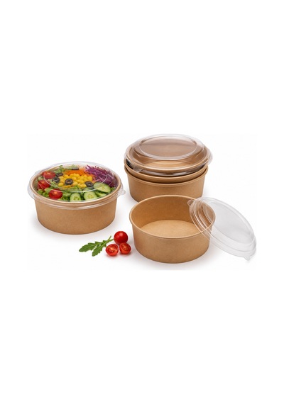 550 Cc Kraft Salata Kasesi 500 Adet 20 Oz Kâğıt Salata Kabı - 917651095