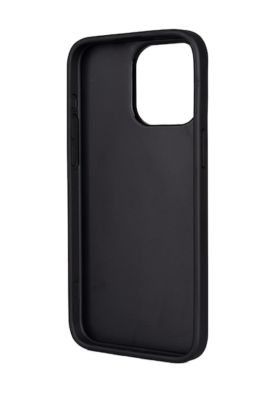 Apple Uyumlu iPhone 15 Pro Max Kılıf Guess Lisanslı 4g Büyük Metal Logolu Askılı Kapak Siyah