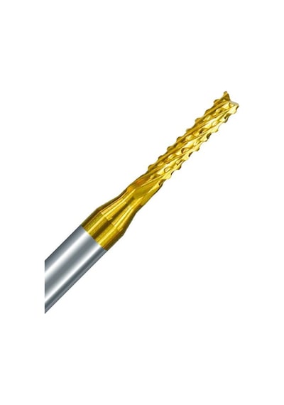 Titanyum Kaplı Tungsten Çelik Cnc Freze Pcb Kesici 0,5 - 3,175mm