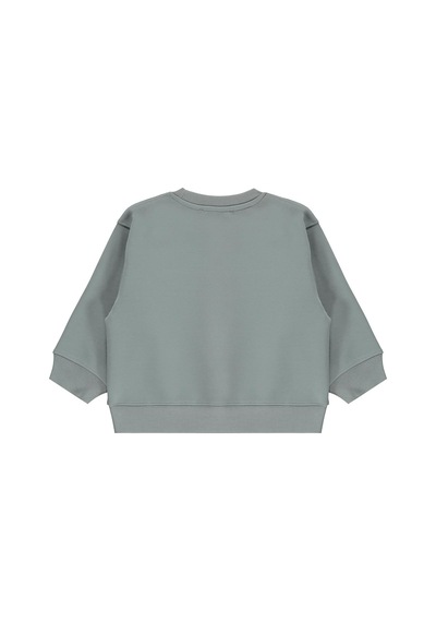 Civil Boys Civil Erkek Çocuk Basic Sweatshirt Oysho Uzun Kol Bisiklet Yaka Okul Kreş Ve Günlük Kullanım - Gri