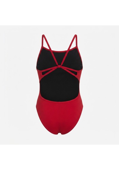 Arena Swimsuit Lace Back Solid Kadın Kırmızı Mayo 004651405