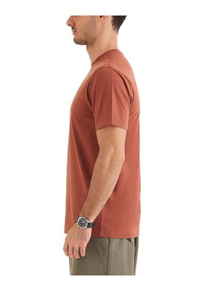 Columbia Columbıa Cs0282 Csc M Basıc Sm Logo Brushed Ss Tee Erkek Kahverengi 001
